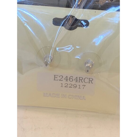 New Fresh And Co Silver Tone And Clear Rhinestone Snow Flake Pierced Earrings (8 - Picture 2 of 2